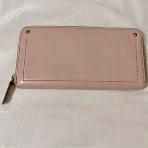 Blush fossil full sized wallet